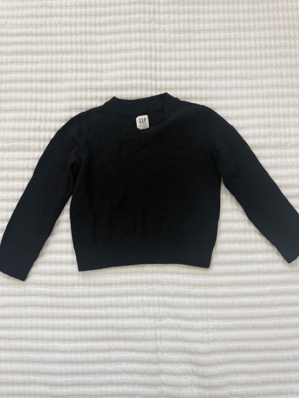 GAP Black V-Neck Pullover Sweater for boys